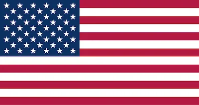 Bandera de Estados Unidos para cambiar al idioma inglés